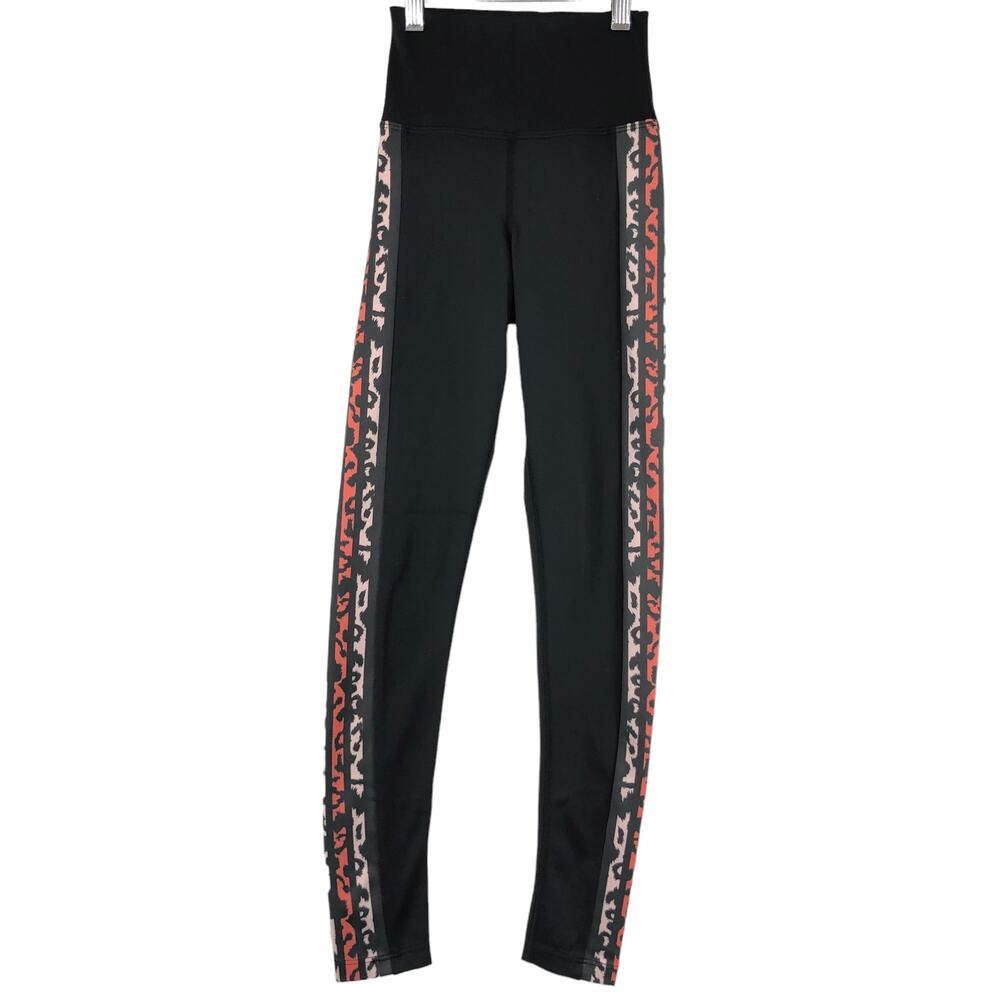 Beach Riot Sport Womens Size XS Jade Leggings Animal Print Side Stripe Stretch